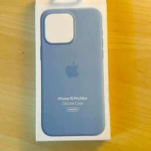 iPhone 15 Pro Max Silicon Case Light Blue